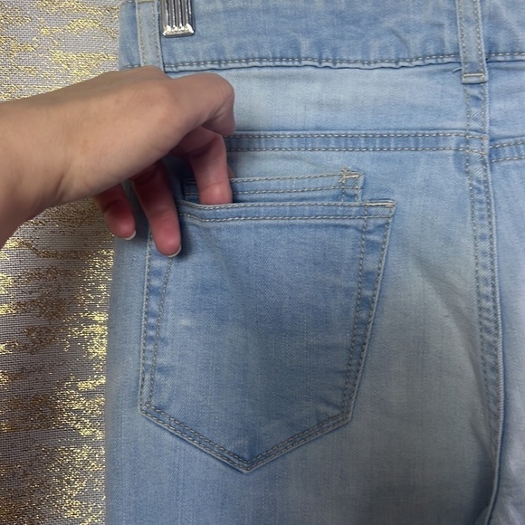 Bare Denim 91 Ice Blue Straight Skinny Leg Jeans Size 28 - Picture 7 of 16